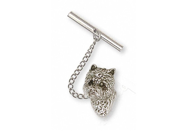 Westie Jewelry Westie Charm Westie Jewelry Westie Tie Tack Jewelry Sterling Silver Handmade West Highland White Terrier Tie Tack WS8H-TT