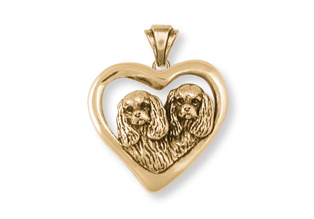 Collana Con Ciondolo Cavalier King Charles Spaniel – DUOWEI Gioiello In Metallo Smaltato Per Amanti Dei Cani, Catena Acciaio - 2