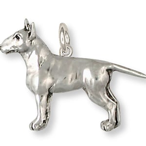 Bull Terrier Charm Handmade Sterling Silver Dog Jewelry BU11-C