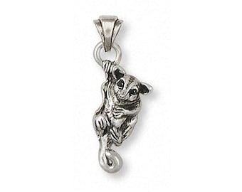 Joyería para petauros del azúcar Colgante de petauros del azúcar de plata esterlina Joyería hecha a mano para petauros del azúcar SG9-P