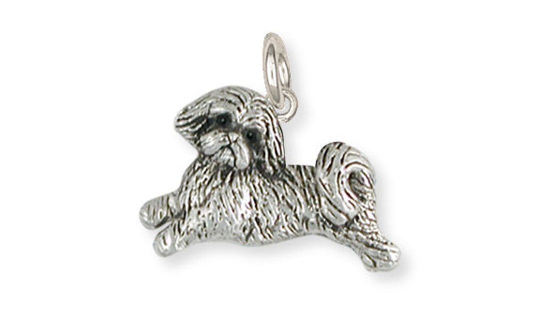 shizu　Ｃ-79.80 Shih Tzu Jewelry Silver Shih Tzu Charm Jewelry SZ22-C - Etsy