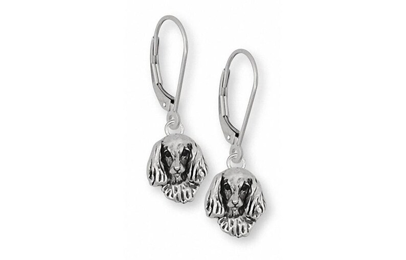 Dachshund Jewelry Long Hair Dachshund Earrings Jewelry Sterling Silver Handmade Dog Earrings LD3-LB