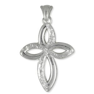 Celtic Cross Pendant Jewelry Handmade Sterling Silver CECR1