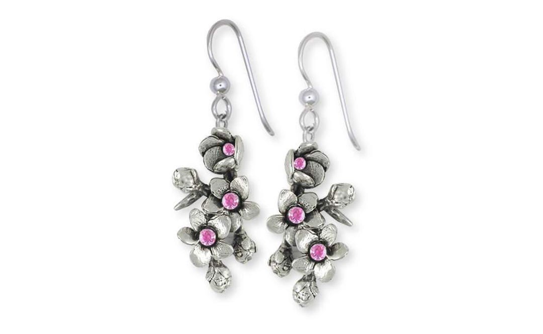 Cherry Blossom Earrings Jewelry Sterling Silver Handmade Etsy