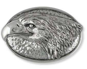 Eagle Belt Buckle Handmade Sterling Silver Wildlife Jewelry EG3-BK