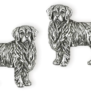 Golden Retriever Jewelry Sterling Silver Handmade Golden Retriever Cufflinks  GRT2-CL