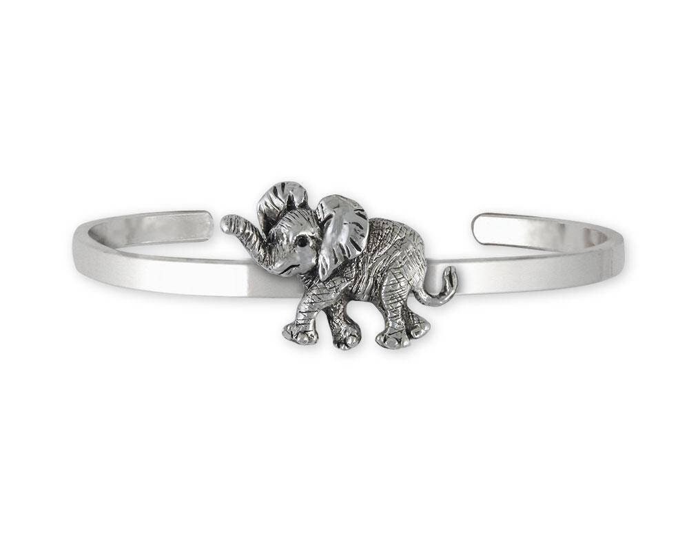 Bracciale Elefante Portafortuna In Acciaio Inox Con Perline Di Giada – Rosso E Nero