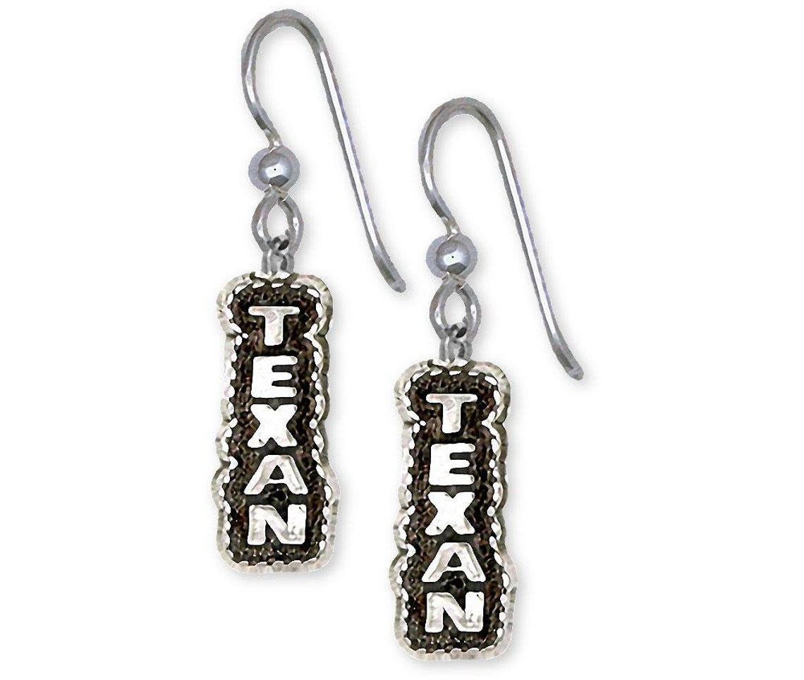 Texas Jewelry Texan Earrings Jewelry Sterling Silver Handmade Etsy