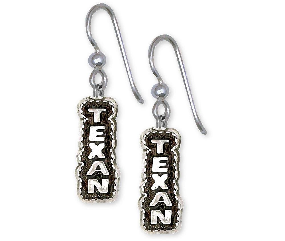 Texas Jewelry Texan Earrings Jewelry Sterling Silver Handmade Texas