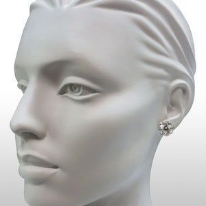 Magnolia Jewelry Magnolia Earrings Jewelry Sterling Silver Handmade Flower Earrings MG4-E image 2