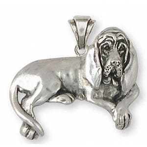 Bloodhound Jewelry Bloodhound Pendant Jewelry Sterling Silver Handmade Dog Pendant BHD5-P