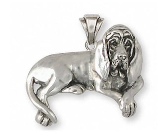 Bloodhound Jewelry Bloodhound Pendant Jewelry Sterling Silver Handmade Dog Pendant BHD5-P