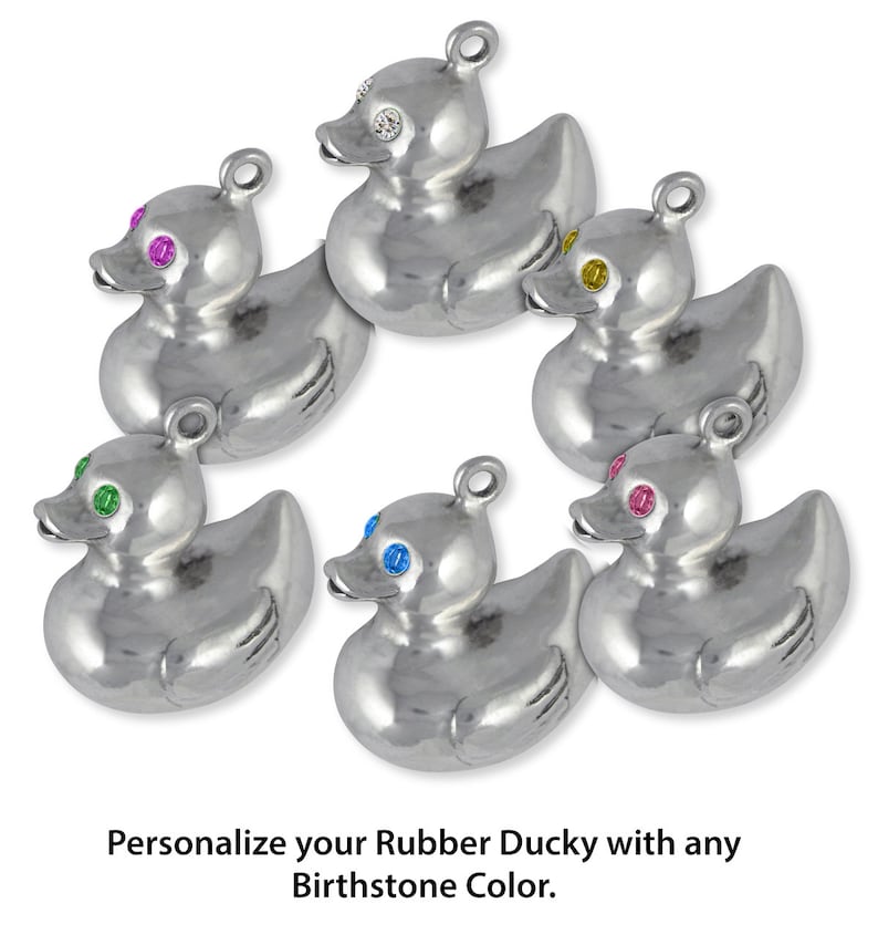 Rubber Ducky Jewelry Solid 14K Yellow Gold Rubber Duck Charm Etsy