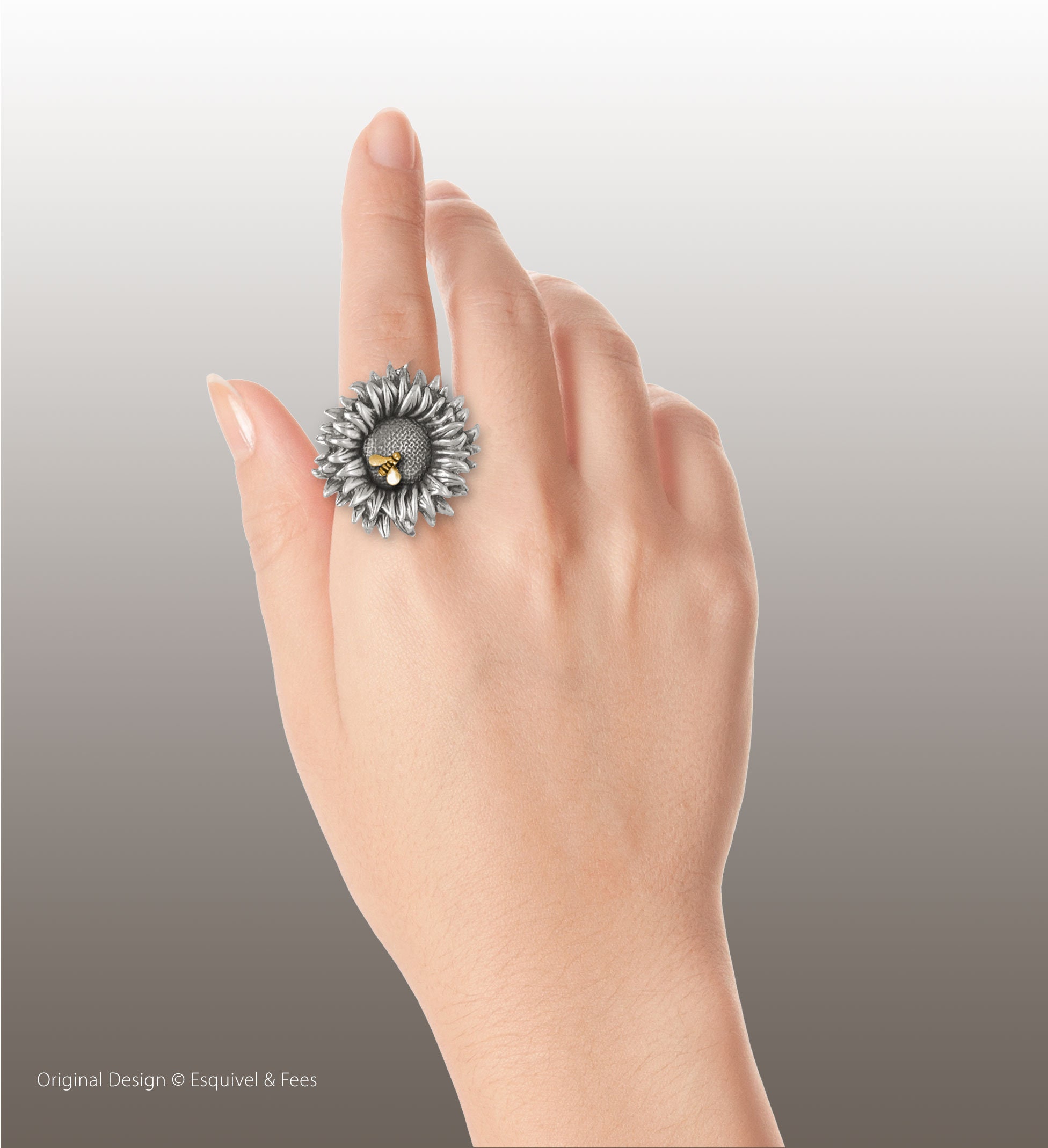 2pcs Raw Brass Sunflower Charms, Hollow 0.3mm Floral Earring
