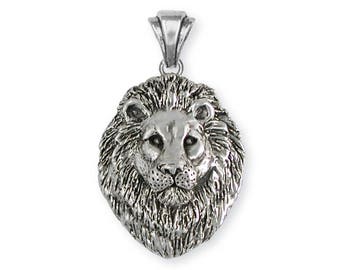 Lion Jewelry Solid Sterling Silver Lion Pendant - LION3P