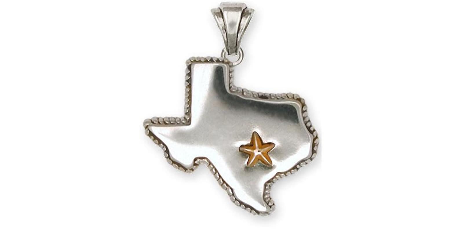 Texas Jewelry State of Texas Pendant Jewelry Sterling Silver Etsy