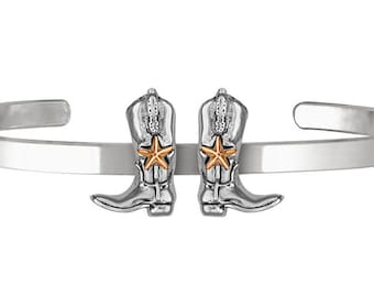 Boot Schmuck Sterling Silber Handmade Western Boot Armband 1005-CB