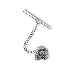 Cavalier Jewelry Cavalier King Charles Spaniel Tie Tack Jewelry Handmade Sterling Silver KC20-TT