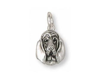 Bloodhound Jewelry Bloodhound Charm Jewelry Sterling Silver Handmade Dog Charm BHD4-C