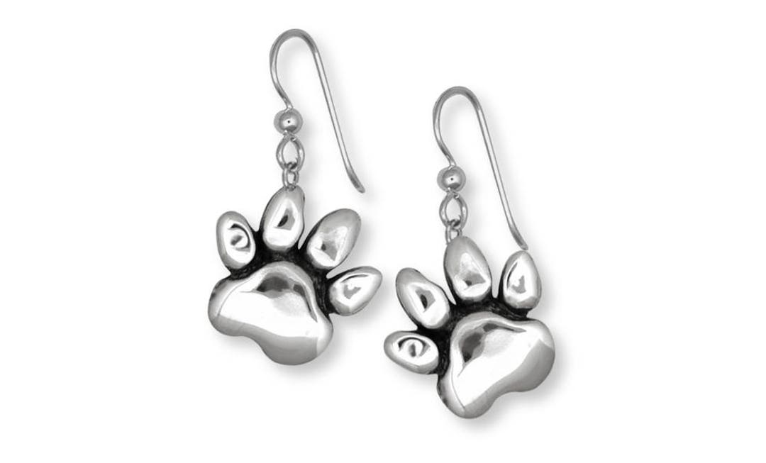 Dog Paw Jewelry Dog Paw Earrings Jewelry Sterling Silver Handmade Dog