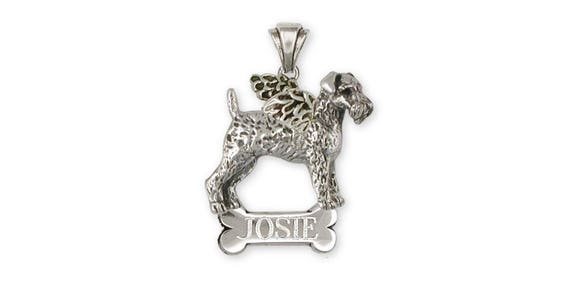 Welsh Terrier Jewelry Sterling Silver Welsh Terrier Photo Locket Handmade Dog Jewelry WAR8-V