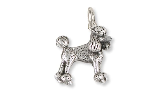 Poodle Charm Handmade Sterling Silver Dog Jewelry PD58-C