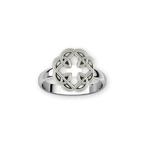 Vater und Tochter Ring Schmuck Sterling Silber Handmade Keltischer Knoten Ring MFC3-R