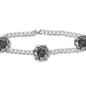 Marigold Jewelry Marigold Bracelet Jewelry Sterling Silver Handmade Flower Bracelet MRG1-BR