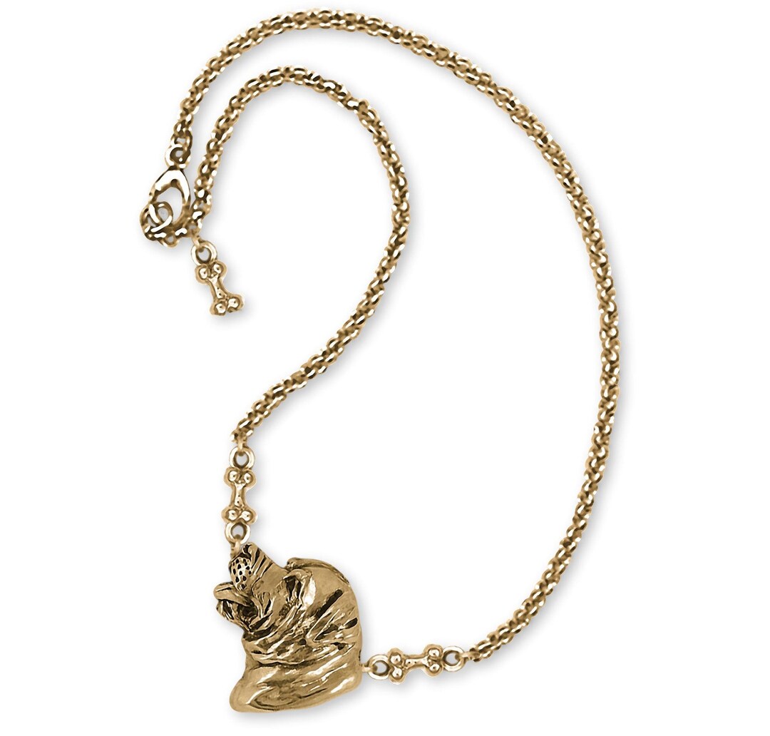 Gold Rottie Rottweiler Bracelet 14k Yellow Gold Handmade Rottweiler Rottie Jewelry ...