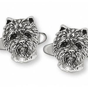 Joyas de Westie Charm de Westie Joyas de Westie Gemelos de Westie Joyas de plata de ley Gemelos de West Highland White Terrier hechos a mano WT2-CL
