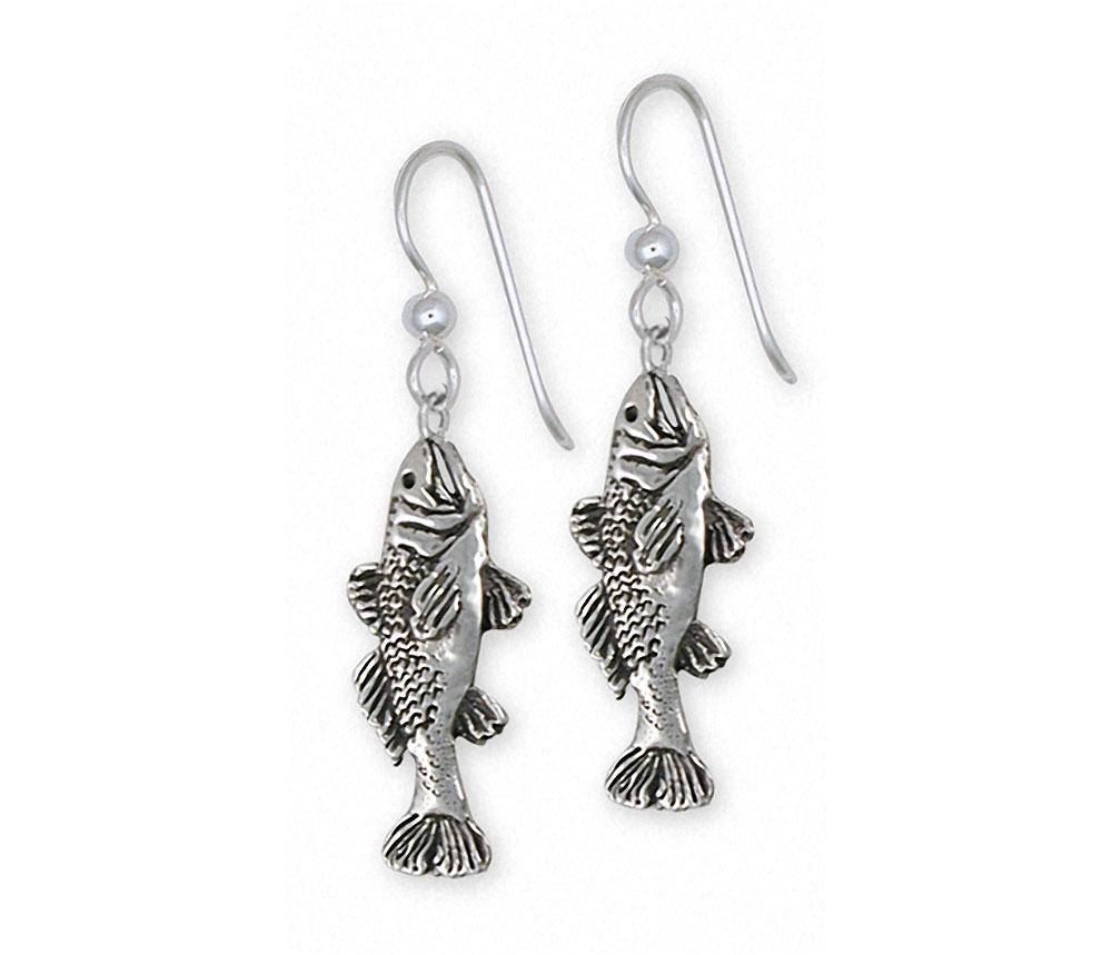 Trout Jewelry Trout Earrings Jewelry Sterling Silver Handmade Etsy UK