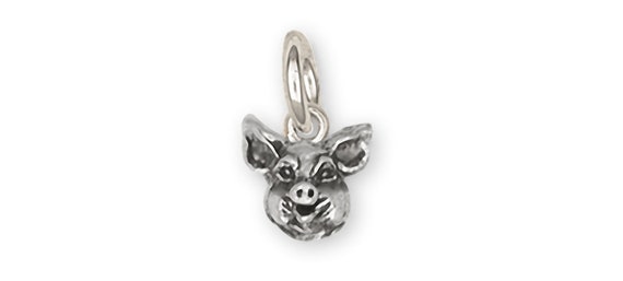 Guinea Pig Charm Jewelry Sterling Silver Handmade Piggie Charm GP5-C