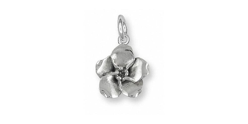 Forget Me Not Charm Jewelry Sterling Silver Handmade Flower Charm