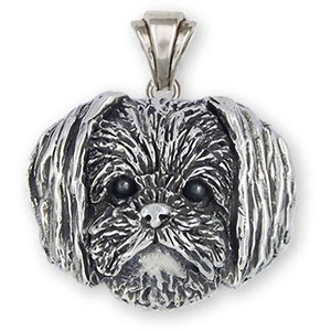 Morkie Joyería Plata de Ley Colgante Morkie Hecho a Mano MRK1-P