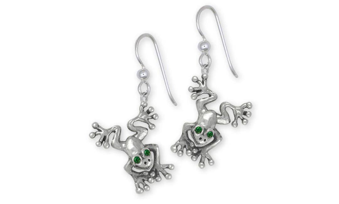 Frog Jewelry Frog Earrings Jewelry Sterling Silver Handmade Etsy