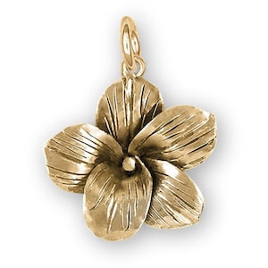 Jasmin Schmuck 14k Gold Handgemachter Jasmin Blume Charme JAS1-C.G