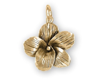 Jasmine Jewelry 14k Gold Handmade Jasmine Flower Charm  JAS1-CG