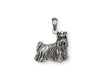 Yorkie Yorkshire Terrier  Pendant Jewelry Sterling Silver Handmade Dog Pendant YK8-P