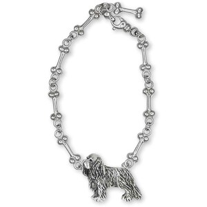 Cavalier King Charles Spaniel Schmuck Sterling Silber Armband KC19-BNBR