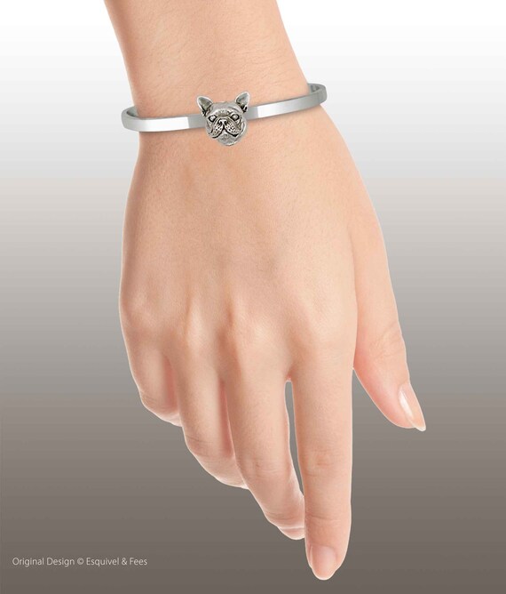 French Bulldog Bracelet Handmade Sterling Silver Frenchie Jewelry FR11 HB Etsy