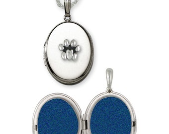Lion Jewelry Lion Paw Photo Locket Jewelry Sterling Silver Handmade Lion Photo Locket LPW2-V