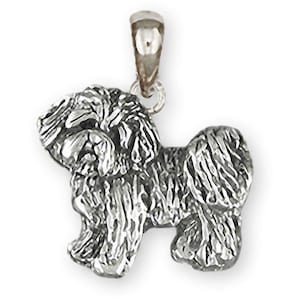 Coton De Tulear Jewelry Sterling Silver Handmade Coton De Tulear Pendant  CDT1-P
