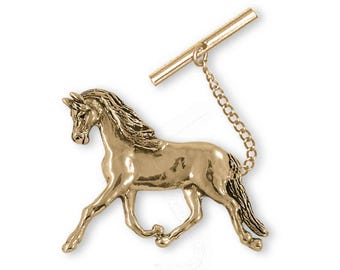 Arabisch paard stropdas 14k goud vermeil handgemaakte Arabische paardensieraden EQ18-TTVM