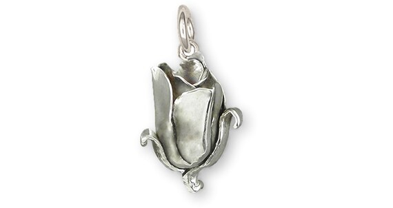 Tulip Jewelry Sterling Silver Handmade Tulip Charm TUL1-C | Etsy