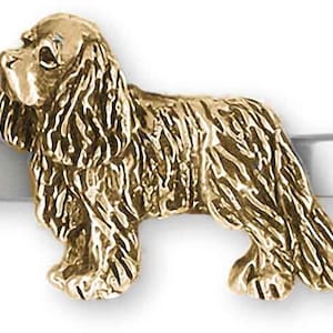 Cavalier King Charles Spaniel Schmuck Silber und 14k Gold Handmade Armband KC19-TNCB