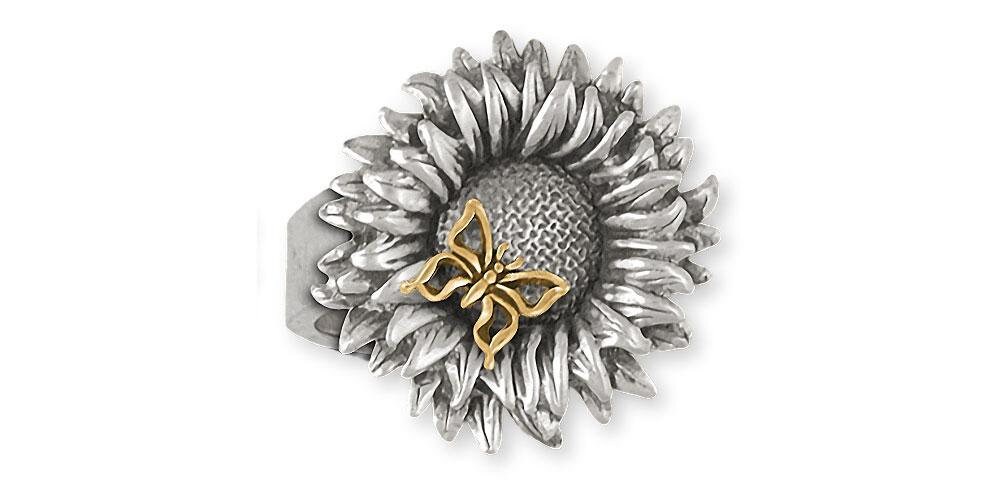 【超特価】 Sunflower Gold 14k and Silver Jewelry Ring Sunflower Jewelry アクセサリー
