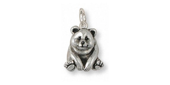 Panda Bear Charm Sterling Silver Panda Bear Charm Sterling Silver
