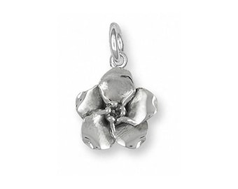 Forget Me Not Jewelry Forget Me Not Charm Jewelry Sterling Silver Handmade Flower Charm FMN2-C