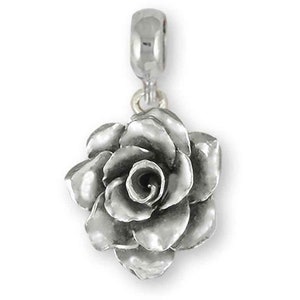 Gardenia Pandora Charm Jewelry Sterling Silver Handmade Gardenia Charm Slide This Charm Will Fit A Pandora® Slide Bracelet Gar2-pns
