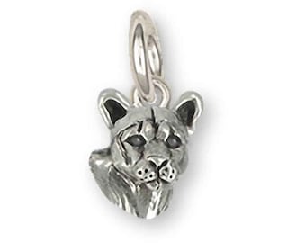 Cougar Jewelry Sterling Silver Handmade Mountain Lion Charm COU1H-C
